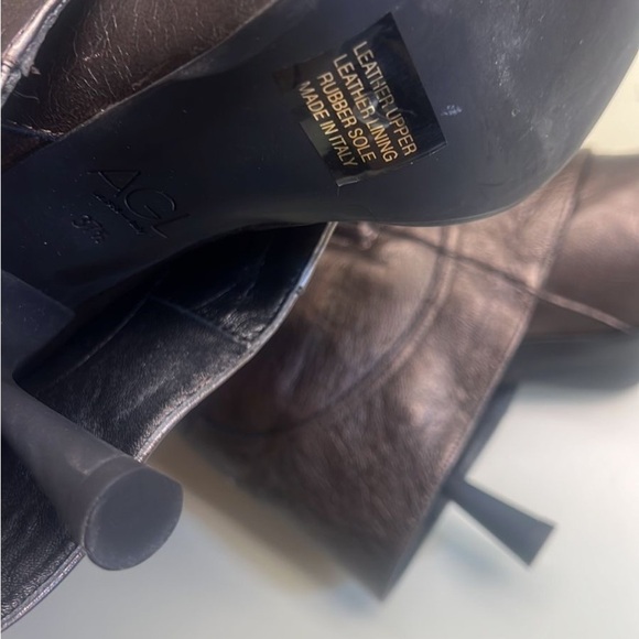 Cowboy style Agl Black Heeled Boots with Sleek Design - Picture 2 of 13